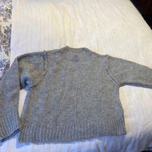 Brand new WOT gray top shop gray slightly cropped sweater
